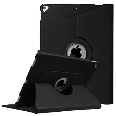 Abbildung von Fintie Hülle für iPad Pro 12.9 Zoll (2. und 1. Generation, Modell 2017 2015) 360 Grad Rotierend Schutzhülle Smart Stand Cover Case mit Auto Schlaf/Wach Funktion, Schwarz