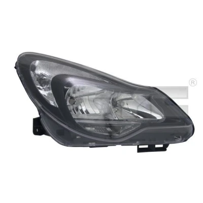 Abbildung von TYC 20 12629 15 2 Scheinwerfer rechts H7, W21/5W, PSY24W, H1 für Rechtsverkehr mit Elektromotor OPEL: Corsa D Hatchback