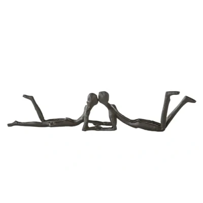 Abbildung von Casablanca Design Skulptur Loving Eisen brüniert Höhe 6 cm Breite 30 Dekofigur modern