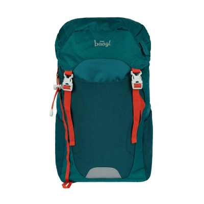 Abbildung von Baagl Rucksack für Kinder Stylischer Wanderrucksack Jungen &amp; Mädchen Ultraleicht Outdoor Kinderrucksack Tracker Schule Ausflüge mit Brust Hüftgurt, 14 l (Verde)
