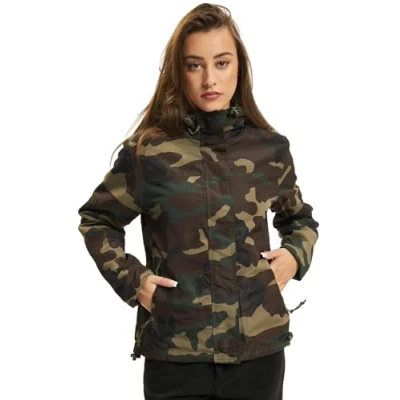 Abbildung von Brandit Ladies Windbreaker frontzip woodland Gr. L