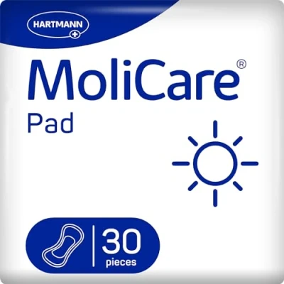 Abbildung von MoliCare Pad Day: Anatomisch geformte Inkontinenzeinlagen zum Schutz bei leichter Blasenschwäche, 30 Stück