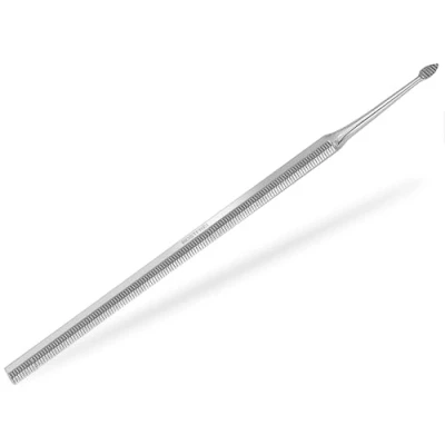 Abbildung von Profi Pediküre Feile Nagelfeile Metall Eckfeile für Fußnägel zur Fußpflege Eckenfeile Gerade Rostfreier Edelstahl Fusspflege Instrument eingewachsene Zehennägel