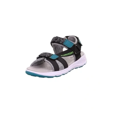 Abbildung von Superfit Jungen Criss Cross Sandale, Schwarz Grün 0000, 27 EU