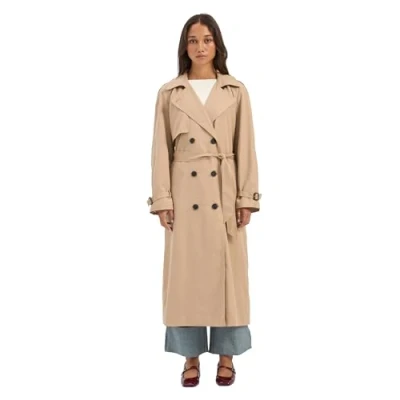 Abbildung von ONLY Onlchloe Double OTW NOOS Trenchcoat, Damen, Größe: XL, Tannin