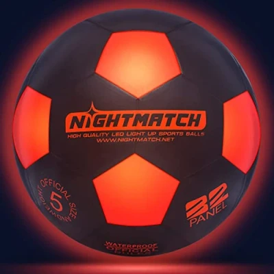 Abbildung von NIGHTMATCH LED Leuchtfußball Fußball Offizielle Größe 5 Wasserdicht Im Dunkeln leuchten Fussball Kinder &amp; Erwachsene Leuchtender Für Drinnen Draußen
