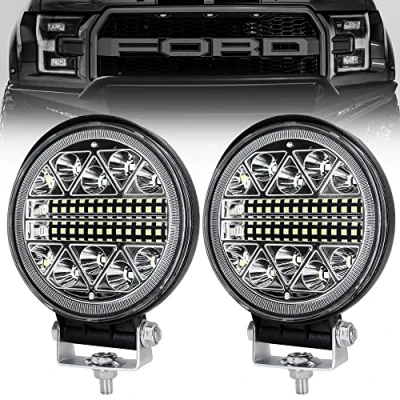 Abbildung von Dinfu 2 pack 102W led Arbeitsscheinwerfer，Rückfahrscheinwerfer 12V/24V traktor 15000LM scheinwerfer Offroad Flutlicht, IP67 Arbeitsleuchte für SUV ATV Truck KFZ Jäger, LKW，J eep