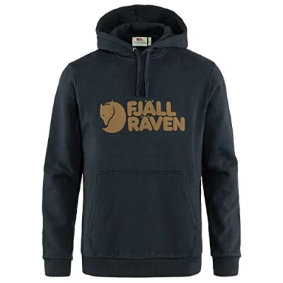 Abbildung von Fjallraven 84144 555 Logo Hoodie M Sweatshirt Herren Dark Navy Größe L