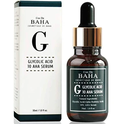 Abbildung von Cos De BAHA AHA Glycolic Acid 10% Serum With Witch Hazel Whitehead Power Liquid, Acne Prone Skin