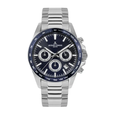Abbildung von Jacques Lemans Liverpool Chronograph, Herren, Größe: One Size, Steel blue