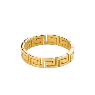 Abbildung von Akitsune Argius Ring goldcoloured, Größe: 57, Gold coloured