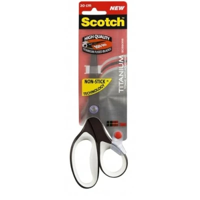Abbildung von Scotch Titan Edelstahl Schere 20 cm, Präzisionsschere für Linkshänder, ideal täglichen Gebrauch