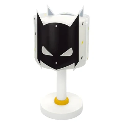 Abbildung von Dalber Tischleuchte Dark Hero, weiß/schwarz, Höhe 30 cm, E14