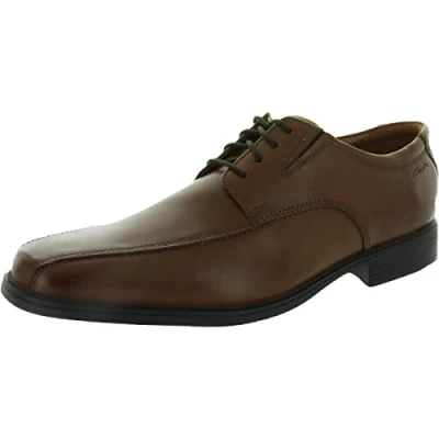 Abbildung von Clarks Herren Tilden Walk Oxford Schuh Derby, Dunkelbraunes Leder, 45 EU