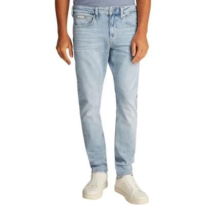 Abbildung von Calvin Klein Jeans Tapered Fit, Herren, Größe: 28x32, Denim light