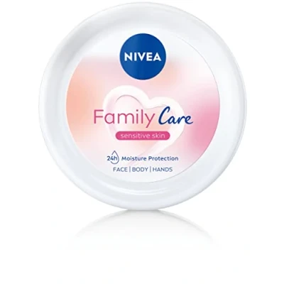 Abbildung von NIVEA Family Care leichte Feuchtigkeitscreme für Körper, Gesicht und Hände, 450 ml
