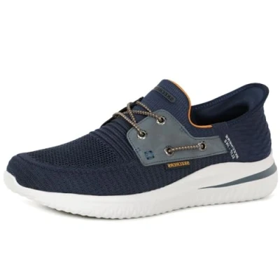 Abbildung von Skechers Herren Slip ins: Delson 3.0 Roth Slipper, Marineblau, 46 EU Weit
