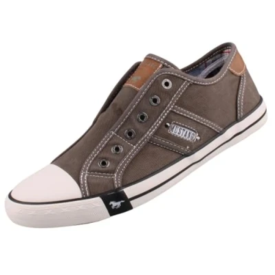 Abbildung von MUSTANG Herren Canvas Sneaker Grau, Schuhgröße:EUR 41