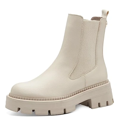 Abbildung von Tamaris Damen Elegante Stiefelette 1 25408 41 Beige, Groesse:41 EU
