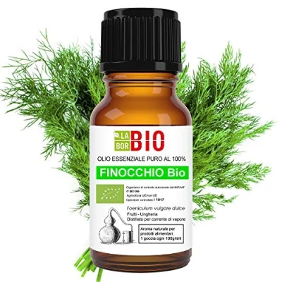 Abbildung von FenchelÖl Bio Ätherisches Öl 100% Reines 10 ml Aromatherapie Kosmetik Therapeutische Laborbio