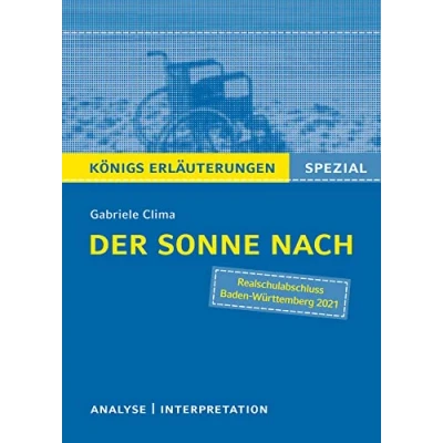 Abbildung von Der Sonne nach: Textanalyse und Interpretation mit ausführlicher Inhaltsangabe Abituraufgaben Lösungen