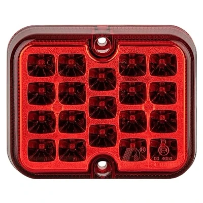 Abbildung von AUTOLIGHT 24 LED Nebelschlussleuchte Nebellicht Rückleuchte rot 12V 100x81x28mm 19 LEDs E Prüfzeichen Wasserdicht für PKW Anhänger Trailer Traktor Wohnwagen