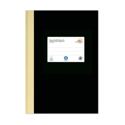 Abbildung von Staufen Ursus Style Geschäftsbuch, DIN A4, hochwertiger Leineneinband, Lineatur 5 mm kariert, 144 Blatt, premiumweißes 80g/m² Recyclingpapier, 1 Stück, Green