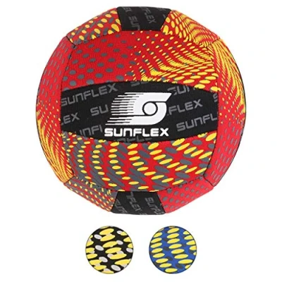 Abbildung von Sunflex Neopren Zubehör Beach und Funball Splash Größe 5 in rot Volleyball weich leicht für den Strand das Wasser extrem robust Jede Altersgruppe