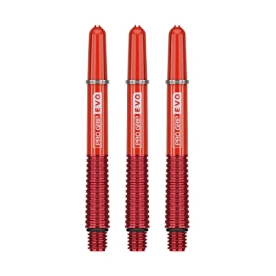 Abbildung von Target Darts Rot Pro Grip Evo Aluminium Dartschäfte Mittel
