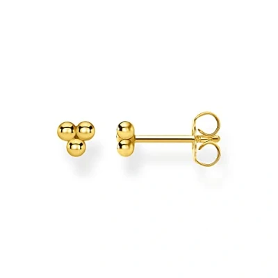 Abbildung von Thomas Sabo Einzel Ohrstecker Kugeln gold vergoldetes Silber H2140 413 39
