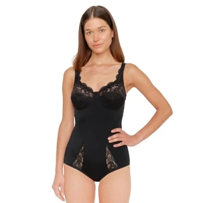 Abbildung von SUSA Body ohne Bügel Latina I Shapewear Damen stark formend Frauen Mieder Softer Bodysuit mit Shaping Effekt Formt Taille, Bauch und Po, 90D