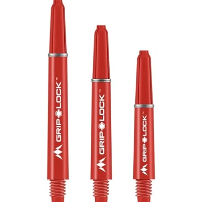 Abbildung von Mission Darts S1072 GripLock Durable Nylon Shafts Short Dart Stems Red