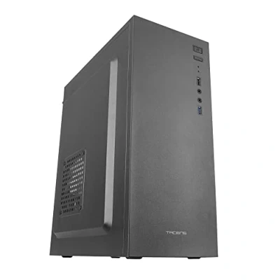 Abbildung von Tacens 2ALUX, PC Semitower ATX Gehäuse, 12cm Lüfter, Ultraleicht Stahl, Schwarz