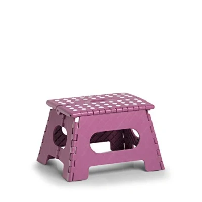 Abbildung von Zeller 13032 Premium Klapphocker faltbar, Kunststoff, eisblau, TÜV geprüft, belastbar bis 150 kg, ca. 35 x 28 22 cm