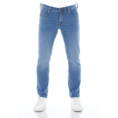 Abbildung von Mustang REAL X Oregon Jeans Tapered Fit, Herren, Größe: 31x34, Medium blue denim