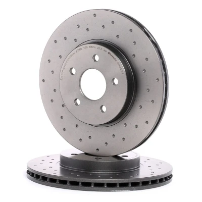 Abbildung von BREMBO 09.8665.1X Bremsscheibe 300 24 5 gelocht/innenbel. beschichtet hochgekohlt FORD: MONDEO 3 Kombi, 3, Stufenheck