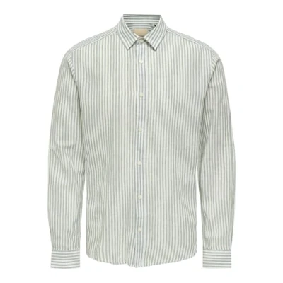 Abbildung von Only &amp; Sons Caiden Langarm Hemd, Herren, Größe: Small, Grau