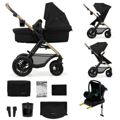 Abbildung von Kinderkraft MOOV 2 4 in 1 Air Kombikinderwagen, Pure Black, Kinderwagen,