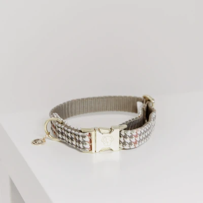 Abbildung von Kentucky Kragen Pied de Poule Beige 45 75cm