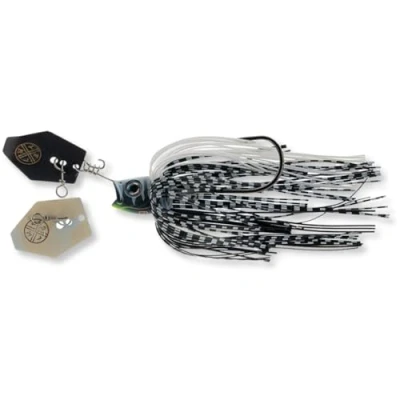 Abbildung von LMAB Chatterbait Multi Vibe 2.0 Hakengröße 1/0 &amp; 5/0 Kunstköder zum Raubfischangeln, Hecht, Hecht Köder, Barsch Angelköder Chatterbaits (Black Tiger, 21 Gramm)