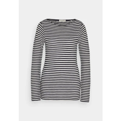 Abbildung von Marc O&#039;Polo LONG Sleeve BOAT NECK Striped Langarmshirt, Damen, Größe: XS, Multi/night sky