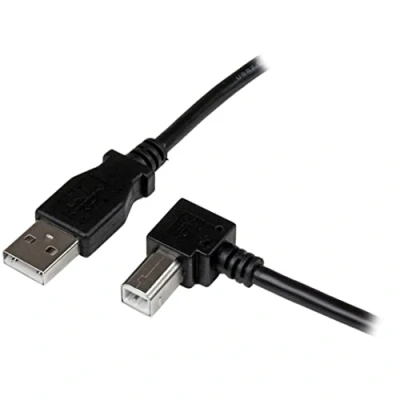 Abbildung von StarTech.com 1m USB 2.0 A auf B Kabel rechts gewinkelt St/St Druckerkabel