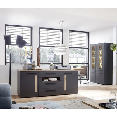 Abbildung von Innostyle Sideboard »Loft Two«, Breite 180 cm, 2 Holztüren, 3 Schubkästen, 1 offenes Fach