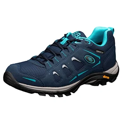 Abbildung von Brütting Mount Frakes Low Damen Cross Laufschuh, marine/grau/türkis, 41 EU