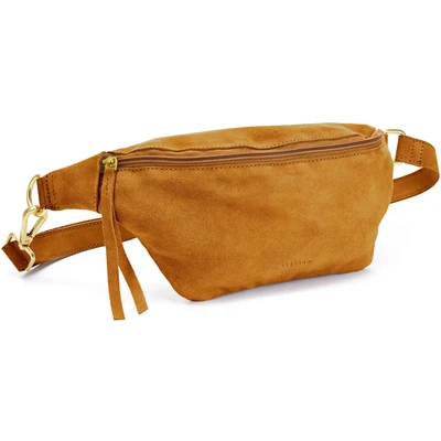 Abbildung von Elbsand Bauchtasche, aus Leder, Umhängetasche, Brusttasche, Schultertasche, Crossbody Bag