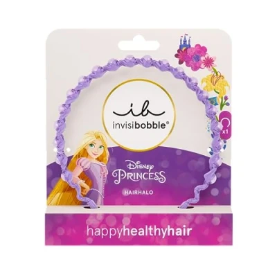 Abbildung von invisibobble KIDS HAIRHALO Disney Rapunzel Haareif Lila Haarreifen Mädchen, Haarschmuck Haarband für Prinzessinnen Looks, 1 stück (1er Pack)