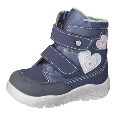 Abbildung von RICOSTA Mädchen Winterstiefel Maddi, Kinder Lauflernschuhe, Weite: Mittel, lose Einlage, Sympatex, Blinklicht, Nautic/Marine (180), 27 EU