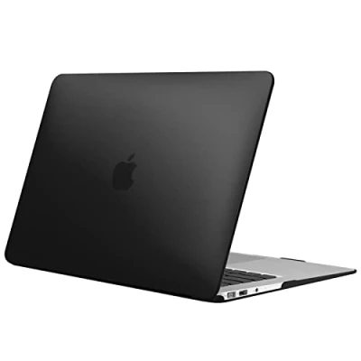 Abbildung von Fintie Hülle Kompatibel mit MacBook Air 13 (2010 2017) A1466/A1369, Ultradünne Plastik Hartschale Schutzhülle Snap Case, Nicht 2020, Schwarz(Matt)