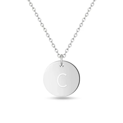 Abbildung von GD GOOD.designs Initialen Halskette Frauen Mädchen mit Gravur C Carina Carla Carlotta Carola Celina Celine Chantal Charlotte Cheyenne Chiara Christina Clara Claudia Charlie Christian Christoph Colin