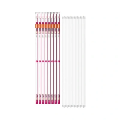Abbildung von OSRAM LED Röhre Substitube Pure mit G13 Sockel, Länge: 1.2 Meter, Warmweiß (3000K), 15W, Ersatz für klassische 36W Leuchtstoffröhren, 8er Pack